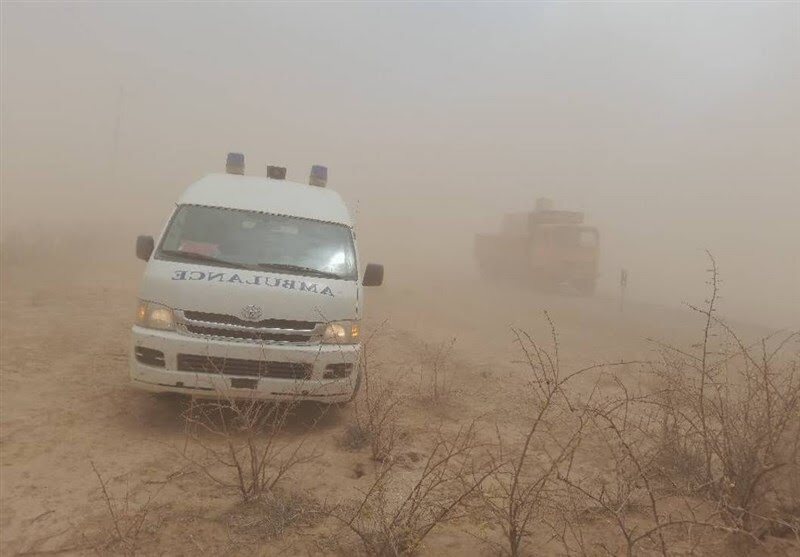 ۸ مصدوم در تصادف زنجیرهای خواف به دلیل طوفان گردوخاک + تصاویر ۸ مصدوم در تصادف زنجیرهای خواف به دلیل طوفان گردوخاک + تصاویر