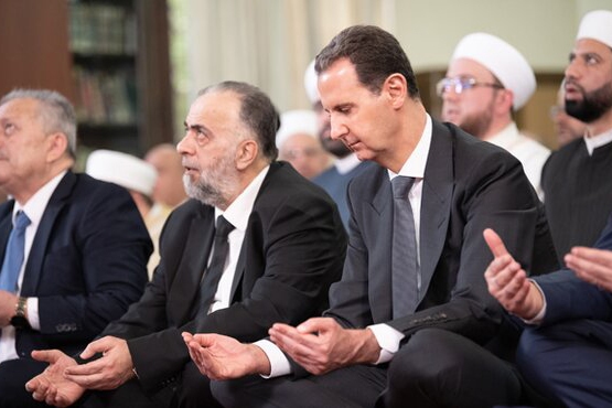 نماز عید قربان در دمشق با حضور بشار اسد برگزار شد نماز عید قربان در دمشق با حضور بشار اسد برگزار شد