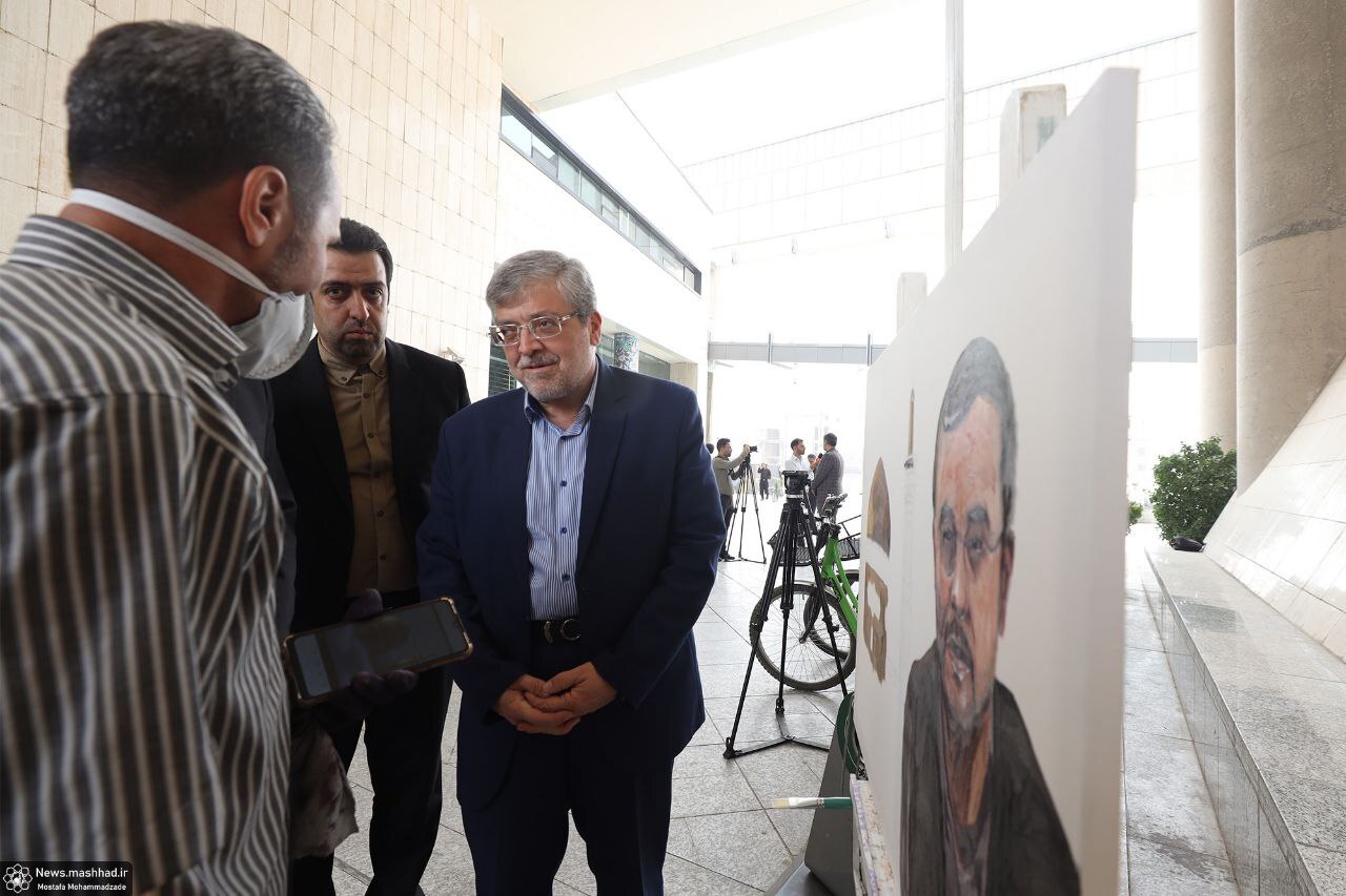 تصویر خبرنگاران فقید مشهدی بر بوم هنرمندان + فیلم و تصاویر