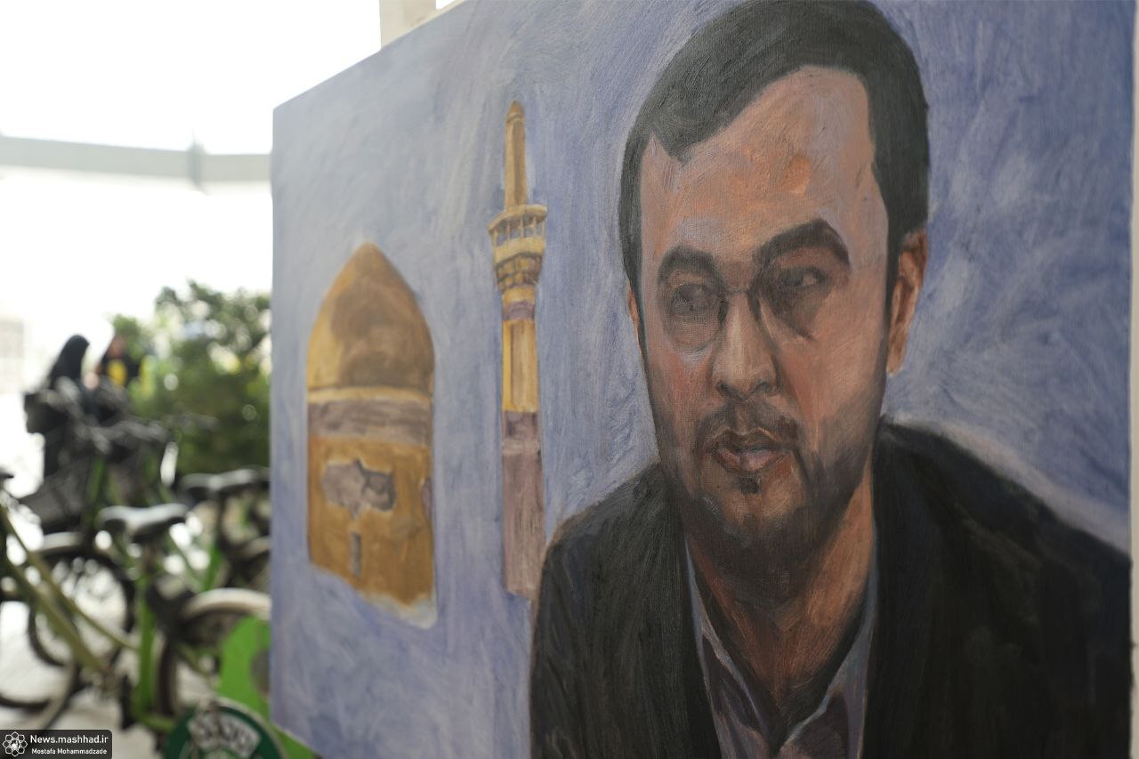 تصویر خبرنگاران فقید مشهدی بر بوم هنرمندان + فیلم و تصاویر