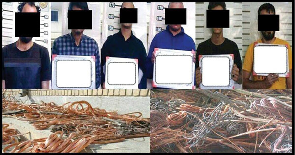 دستگیری سارقان کابلهای برق در غرب مشهد + عکس دستگیری سارقان کابلهای برق در غرب مشهد + عکس