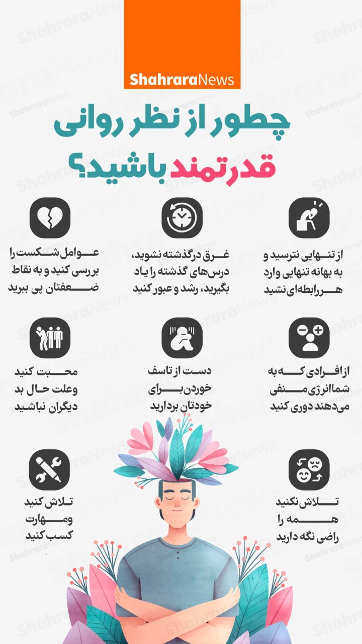 اینفوگرافی| چطور از نظر روانی قدرتمند باشید؟