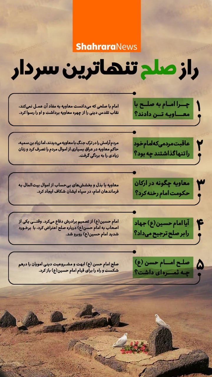 اینفوگرافی| راز صلح تنهاترین سردار
