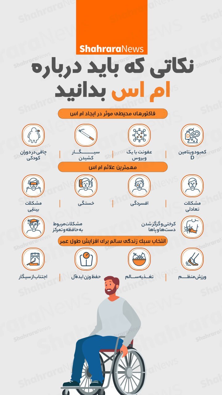 اینفوگرافی| نکاتی که باید درباره ام اس بدانید