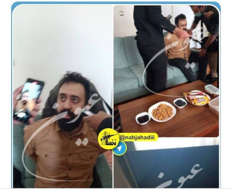 تصاویری از  لحظه بازداشت مهدی یراحی