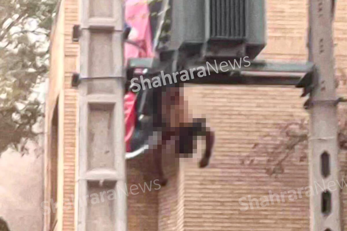 برق گرفتگی سارق کابل برق در خیابان فرهاد مشهد (۱۸ مهر ۱۴۰۲) + عکس