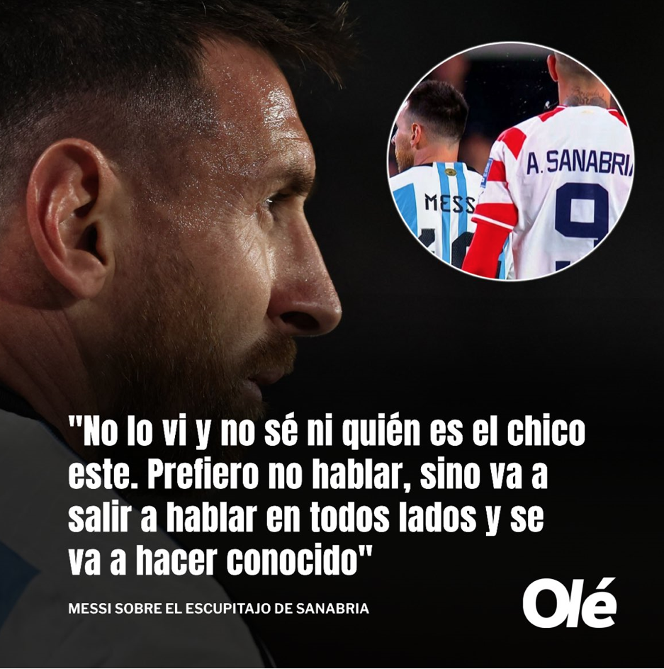 واکنش جالب مسی به پرتاب آب دهان از سوی مهاجم تیم ملی پاراگوئه واکنش جالب مسی به پرتاب آب دهان از سوی مهاجم تیم ملی پاراگوئه