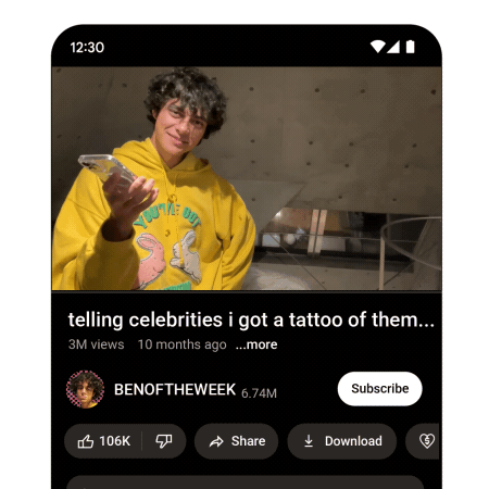 ویژگی جدید یوتیوب: روشنشدن دکمه سابسکرایب وقتی سازنده در ویدیو به آن اشاره میکند ویژگی جدید یوتیوب: روشنشدن دکمه سابسکرایب وقتی سازنده در ویدیو به آن اشاره میکند