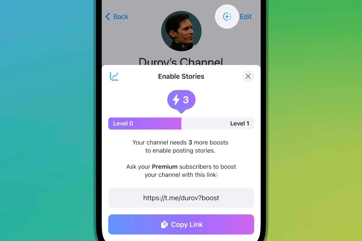 کانالهای تلگرام با یک شرط میتوانند از قابلیت استوری استفاده کنند کانالهای تلگرام با یک شرط میتوانند از قابلیت استوری استفاده کنند