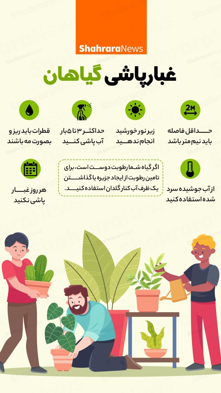 اینفوگرافی| غبارپاشی گیاهان