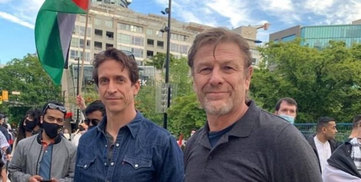 «ند استارک» سریال «بازی تاج و تخت» در جمع حامیان فلسطین + عکس