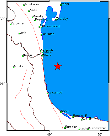 زلزله نسبتا شدید گیلان را لرزاند (۲۳ آذر ۱۴۰۲)