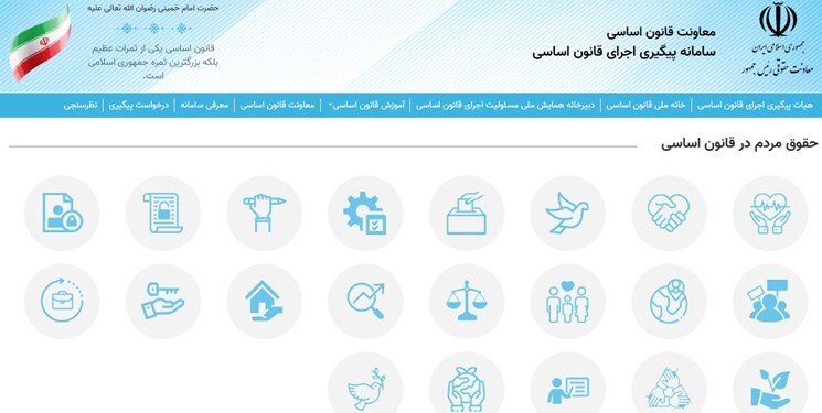 آخرین وضعیت سامانه ملی اجرای قانون اساسی در کشور آخرین وضعیت سامانه ملی اجرای قانون اساسی در کشور