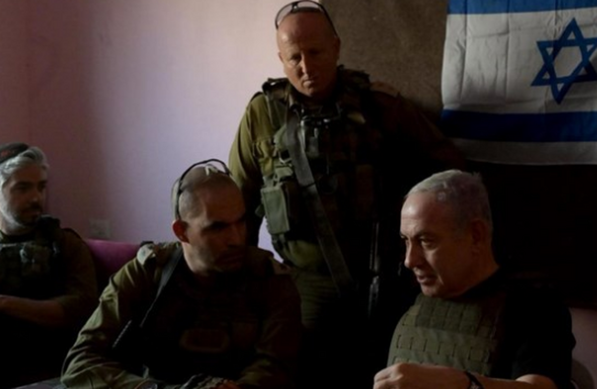 منابع صهیونیستی: نتانیاهو امروز وارد نوار غزه شده بود