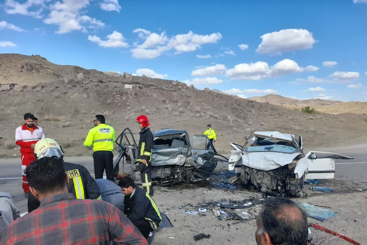 برخورد پژو و پراید در شمال سبزوار ۲ کشته و ۴ مصدوم برجا گذاشت (۱۴ فروردین ۱۴۰۳)