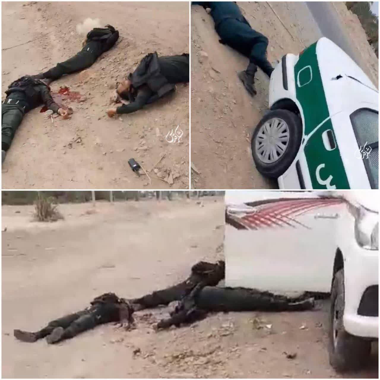 ۶ شهید در حمله تروریستی به ۲ خودروی انتظامی توسط جیشالظلم (۲۱ فروردین ۱۴۰۳) ۶ شهید در حمله تروریستی به ۲ خودروی انتظامی توسط جیشالظلم (۲۱ فروردین ۱۴۰۳)