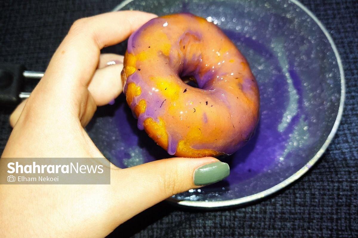 طرزتهیه دونات پفکی ساده مایع روی دونات