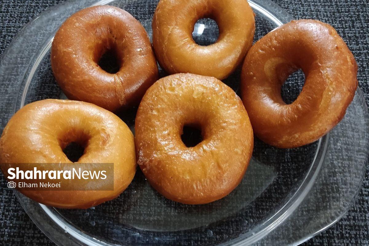 طرزتهیه دونات پفکی ساده دونات خانگی