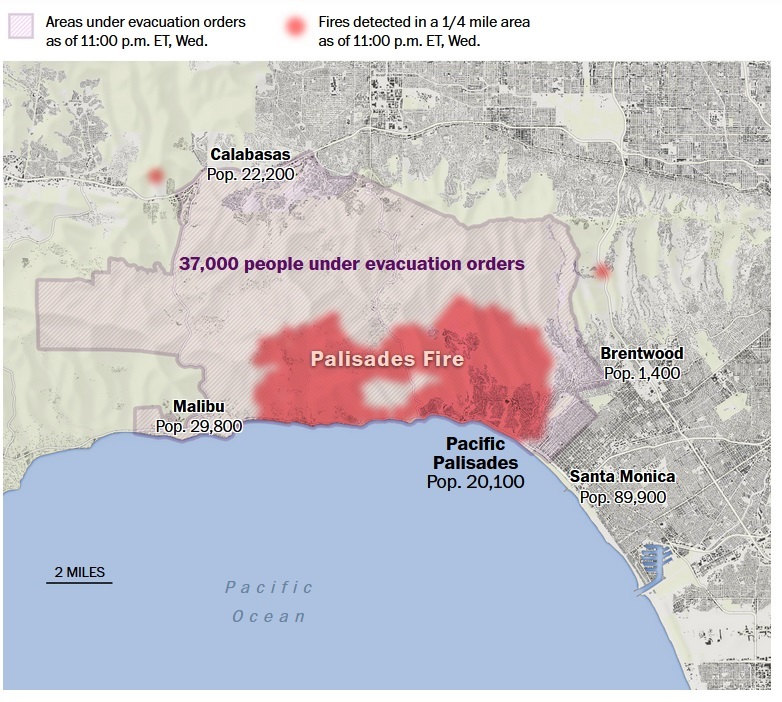 علت آتشسوزیهای وحشتناک لس آنجلس و کالیفرنیا چیست؟ علت آتشسوزیهای وحشتناک لس آنجلس و کالیفرنیا چیست؟