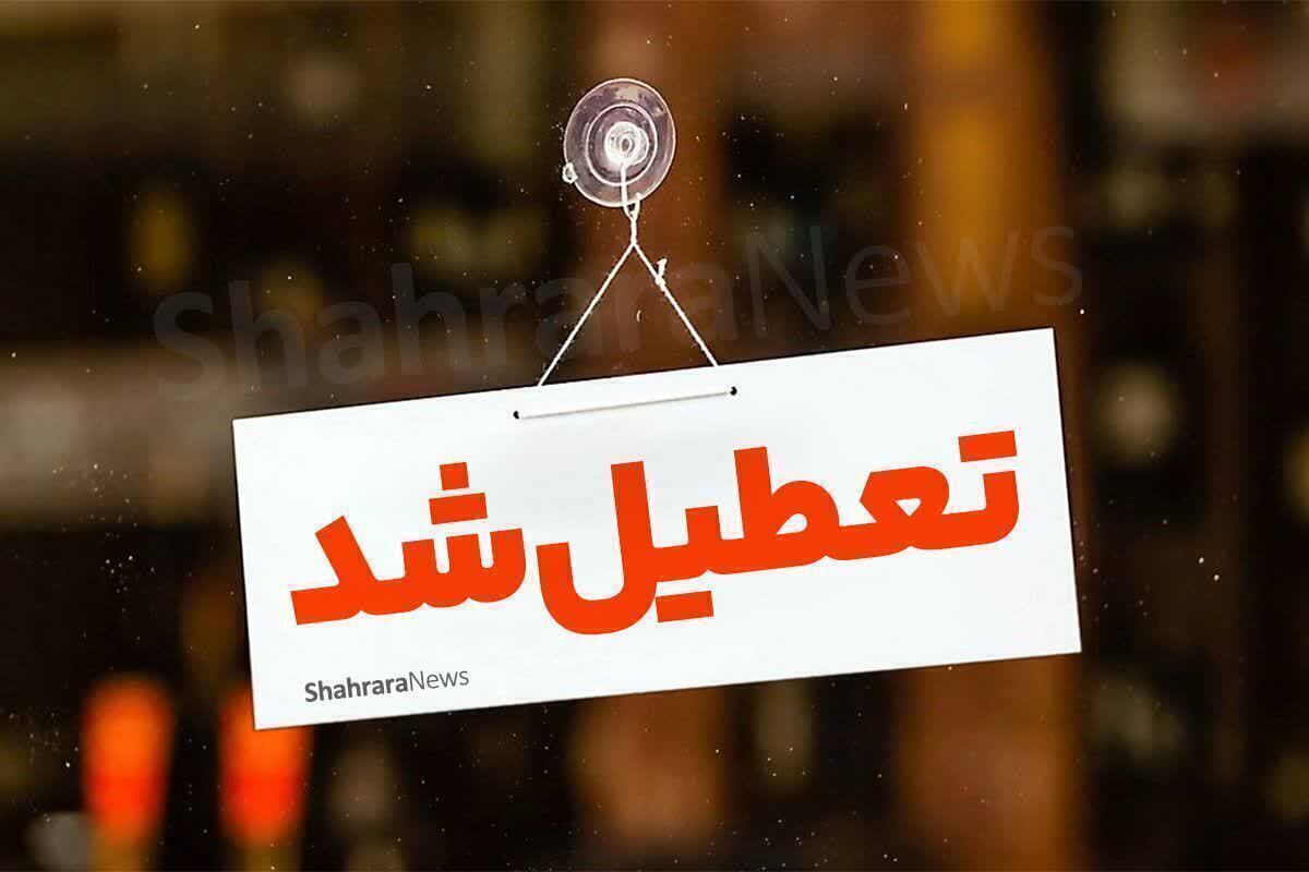 ادارات و مدارس کدام شهرستان‌ها فردا (چهارشنبه ۲۶ دی ۱۴۰۳) تعطیل است؟