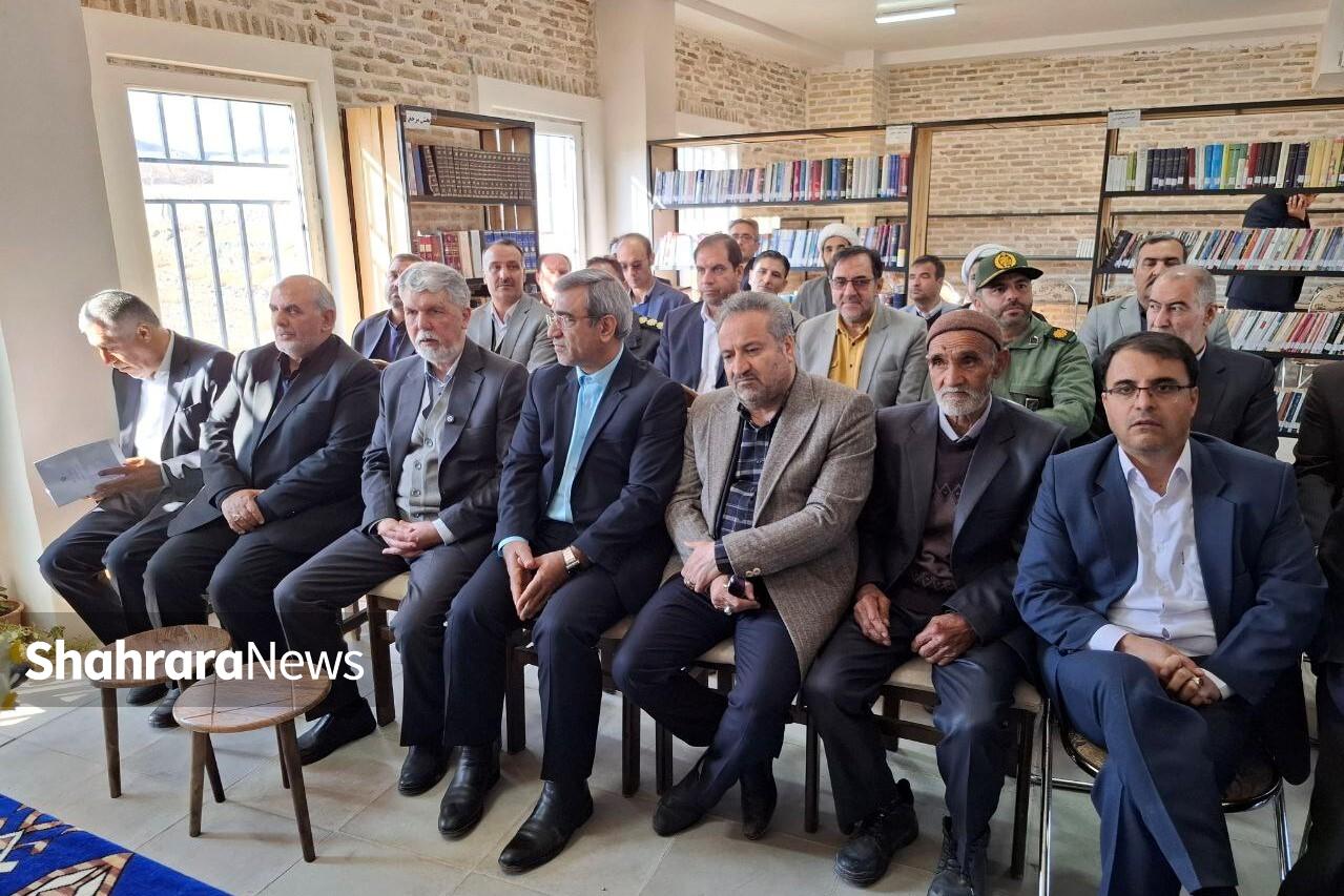 افتتاح کتابخانه خیر ساز با حضور ورزیر فرهنگ و استاندار خراسان رضوی در روستای سیدآباد خوشاب افتتاح کتابخانه خیر ساز با حضور ورزیر فرهنگ و استاندار خراسان رضوی در روستای سیدآباد خوشاب