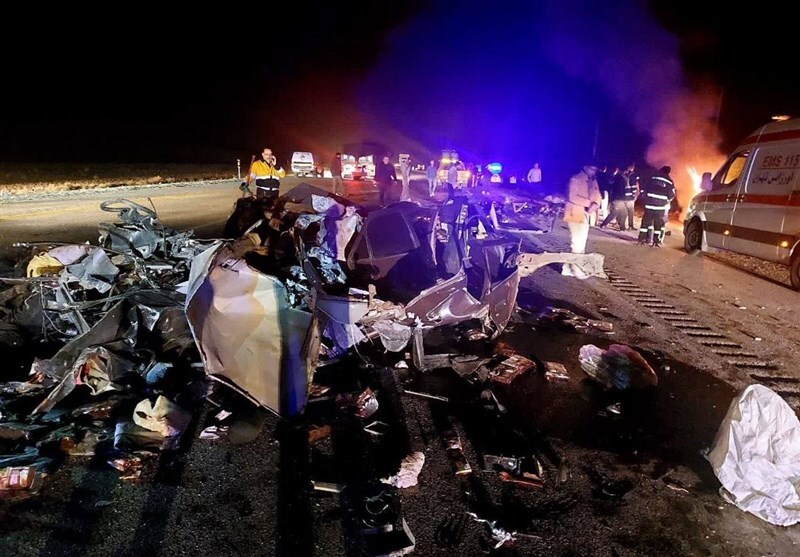 جان باختن ۸ نفر در تصادف مرگبار اتوبان غدیر (۱۴ بهمن ۱۴۰۳) + جزئیات