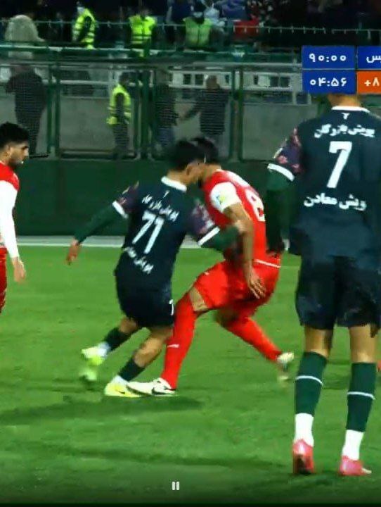 داور پنالتی علیه پرسپولیس را نگرفت+سند داور پنالتی علیه پرسپولیس را نگرفت+سند