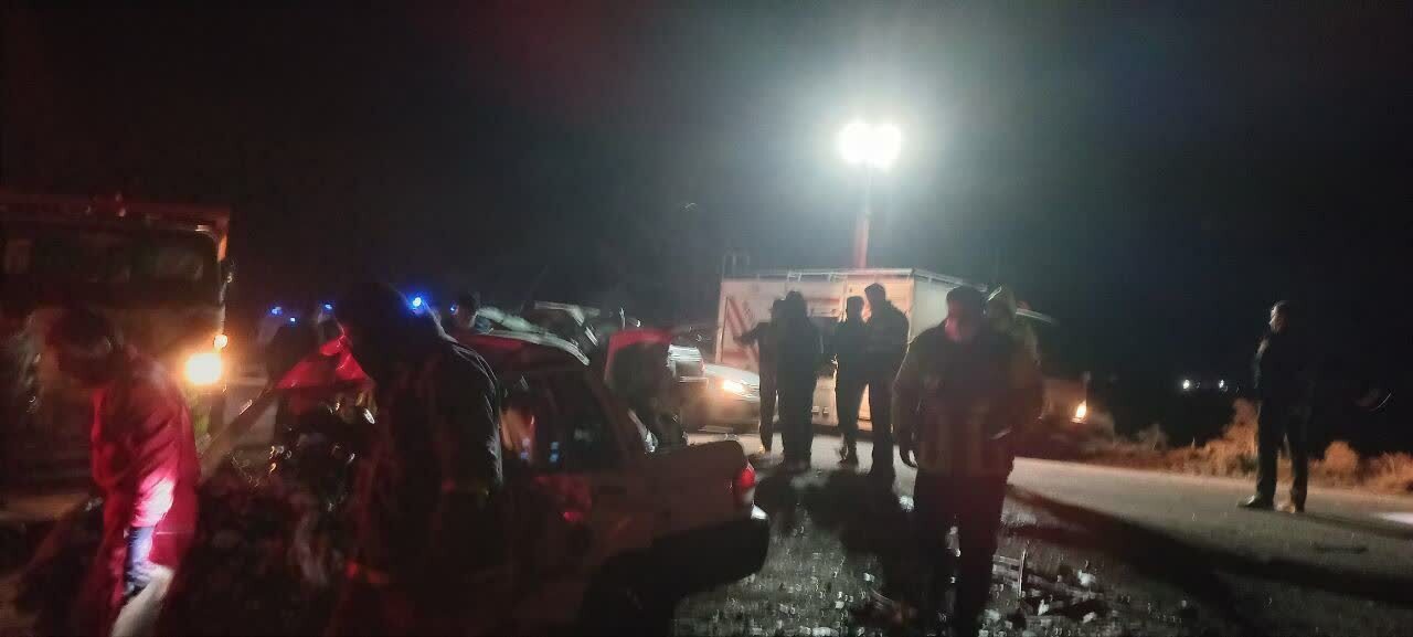 فوت پنج نفر در تصادف خونین پژو و پراید در خراسان رضوی (اول اسفند ۱۴۰۳) فوت پنج نفر در تصادف خونین پژو و پراید در خراسان رضوی (اول اسفند ۱۴۰۳)