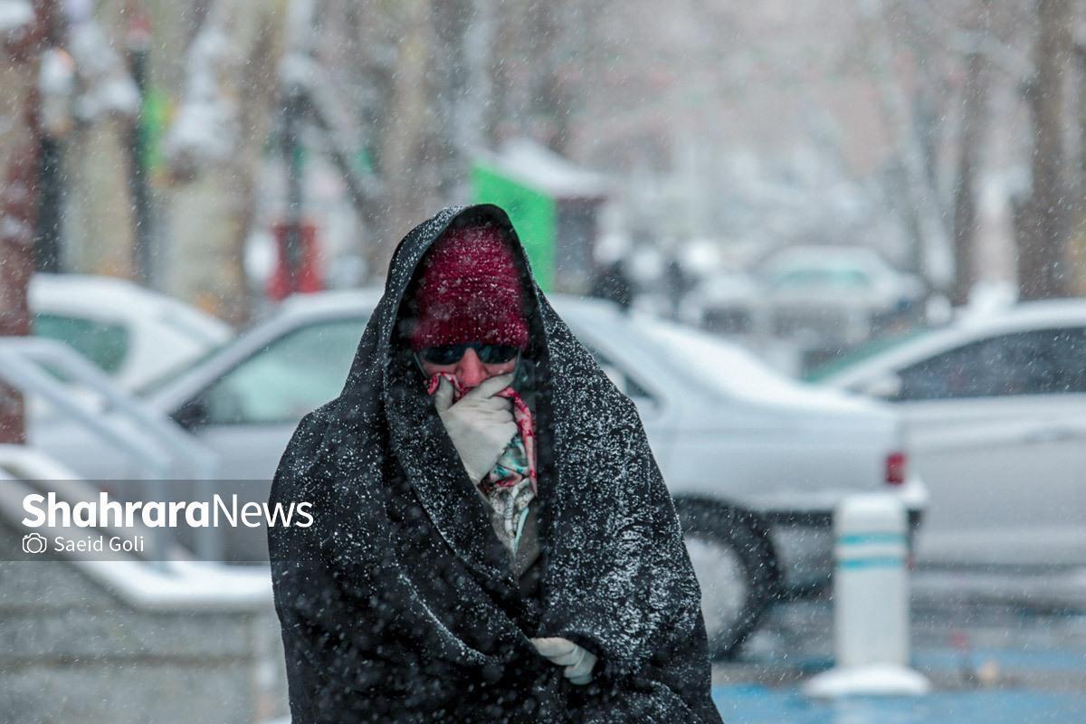 صدور هشدار سطح نارنجی هواشناسی در پی پیش‌بینی سرمای شدید (۲ اسفند ۱۴۰۳)