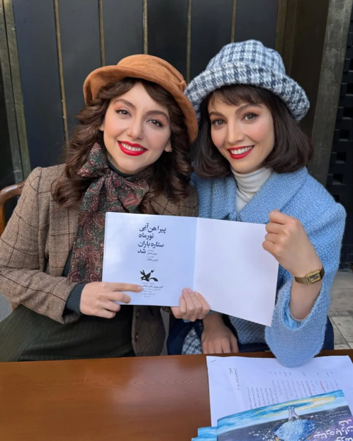 مهسا حجازی و نازنین بیاتی در پشت صحنه تاسیان + عکس مهسا حجازی و نازنین بیاتی در پشت صحنه تاسیان + عکس