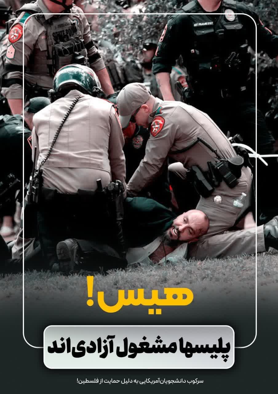 اینفوگرافی | پلیس آمریکا مشغول آزادی است
