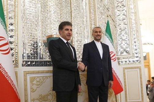 امیرعبداللهیان با نیچروان بارزانی دیدار کرد امیرعبداللهیان با نیچروان بارزانی دیدار کرد