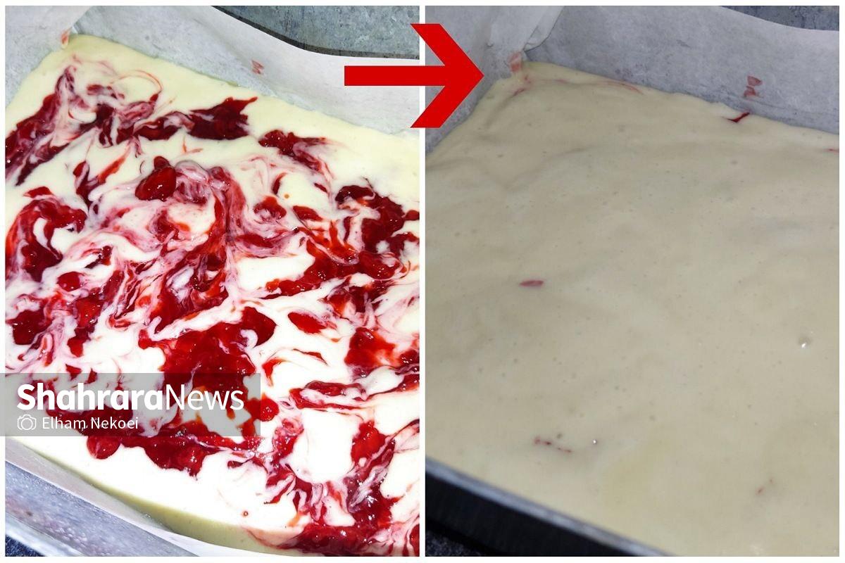 طرز تهیه کیک توتفرنگی با مارمالاد و کرم کاستارد + عکس طرز تهیه کیک توتفرنگی با مارمالاد و کرم کاستارد + عکس