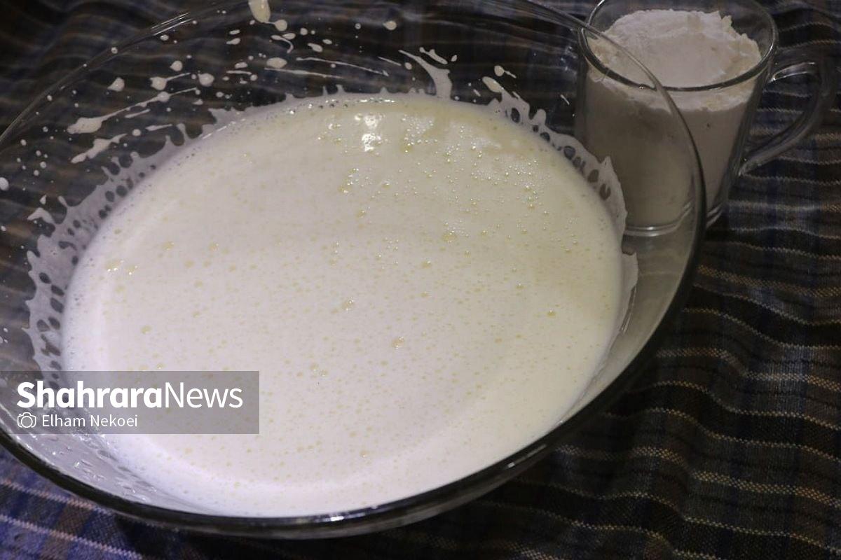 طرزتهیه کیک هلوگلاب با سس مخصوص + عکس مواد کیک