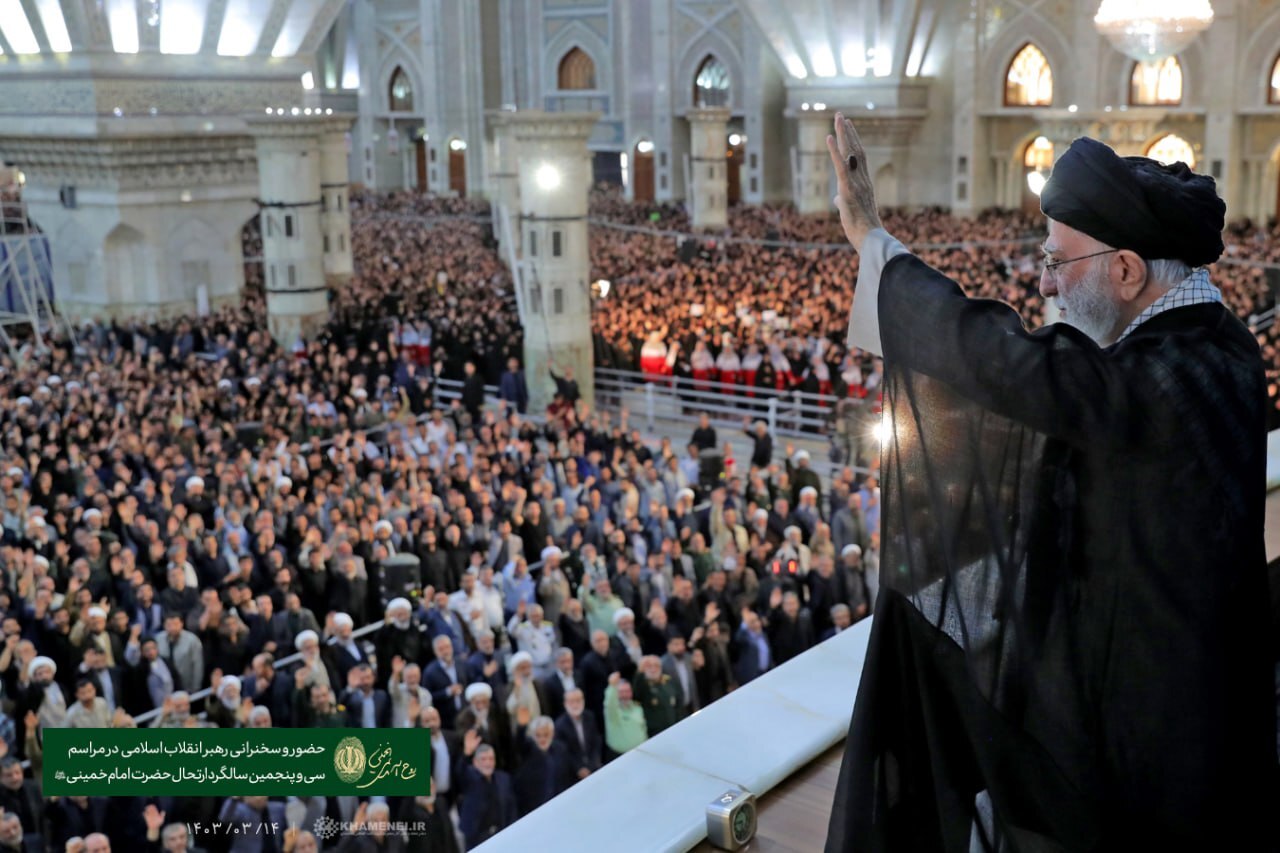 رهبر انقلاب در مراسم سالگرد ارتحال امام خمینی(ره): رژیم صهیونیستی دارد تمام میشود، مردم دنیا دارند میبینند + فیلم رهبر انقلاب در مراسم سالگرد ارتحال امام خمینی(ره): رژیم صهیونیستی دارد تمام میشود، مردم دنیا دارند میبینند + فیلم
