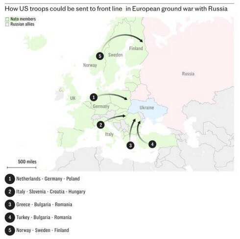 تلگراف از آمادهسازی طرحهای نظامی برای درگیری احتمالی با روسیه از سوی ناتو خبرداد تلگراف از آمادهسازی طرحهای نظامی برای درگیری احتمالی با روسیه از سوی ناتو خبرداد