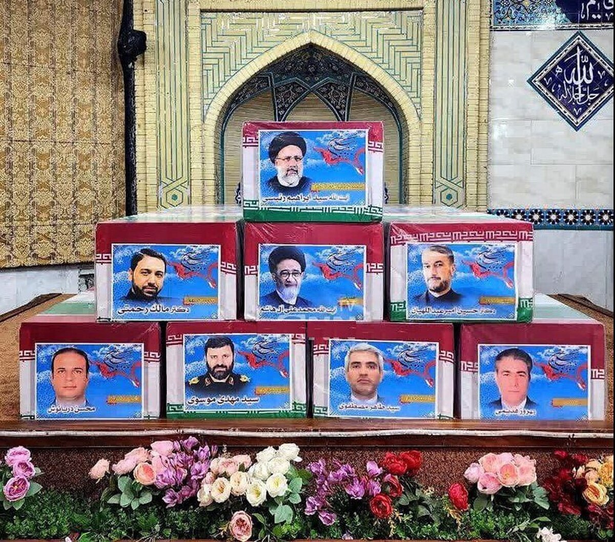 برگزاری مراسم تشییع و وداع بر پیکر شهدای خدمت در تهران (۲ خردادماه ۱۴۰۳) + فیلم