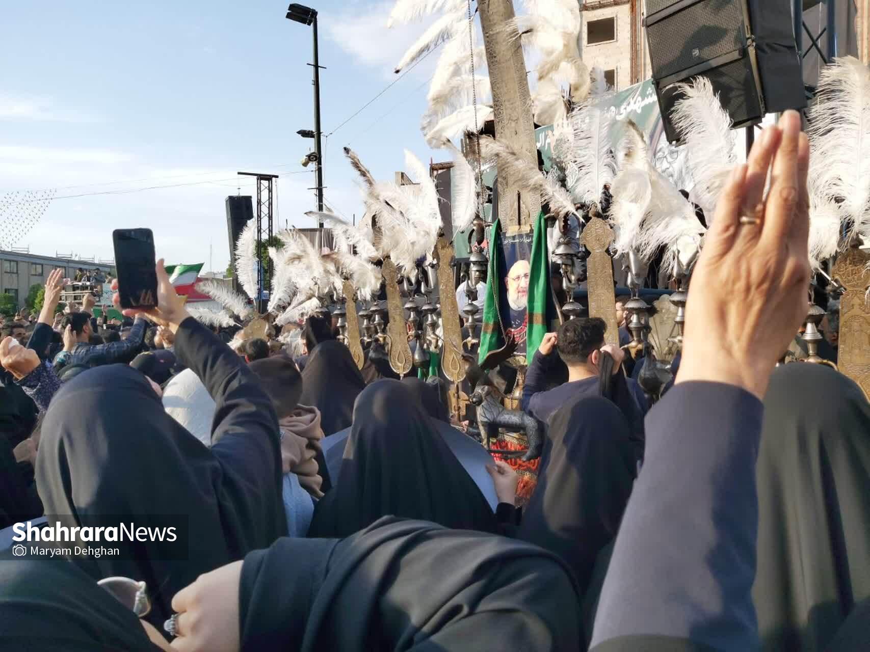 مادرانه‌های بانوان مشهدی در فراق شهادت خادم الرضا (ع) و یارانش + تصاویر