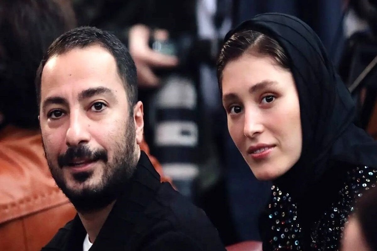 فرشته حسینی و نوید محمدزاده در پشت صحنه سریال «جنگل آسفالت» + عکس