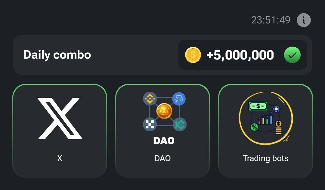 کارتهای کمبو امروز همستر کامبت (یکشنبه ۲۰ خرداد ۱۴۰۳) کارتهای کمبو امروز همستر کامبت (یکشنبه ۲۰ خرداد ۱۴۰۳)