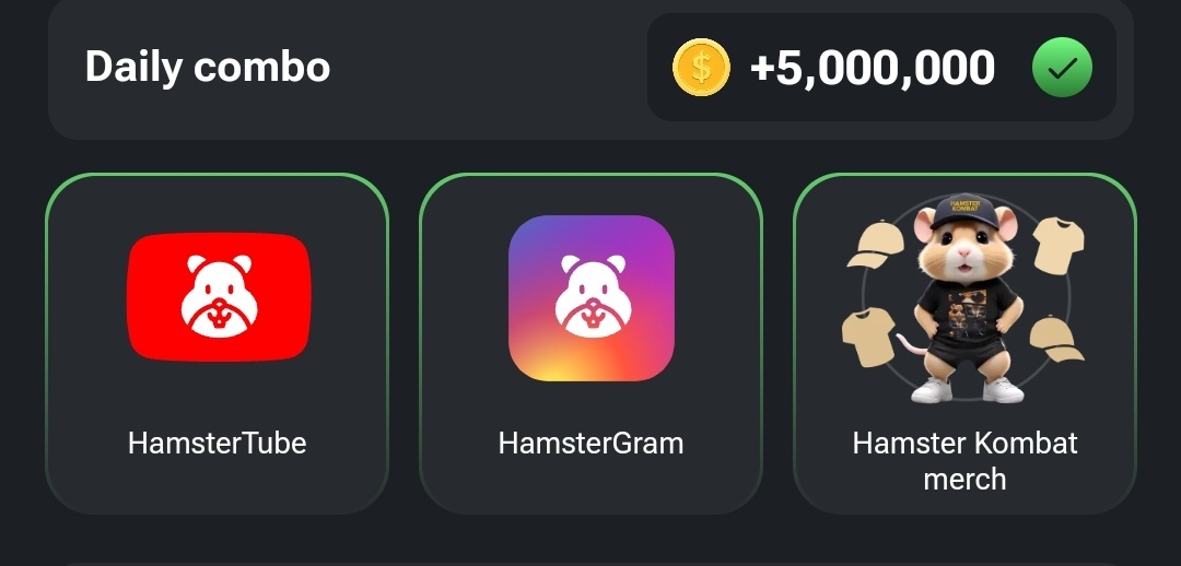 کارتهای کمبو امروز همستر کامبت (سهشنبه ۲۲ خرداد ۱۴۰۳) کارتهای کمبو امروز همستر کامبت (سهشنبه ۲۲ خرداد ۱۴۰۳)