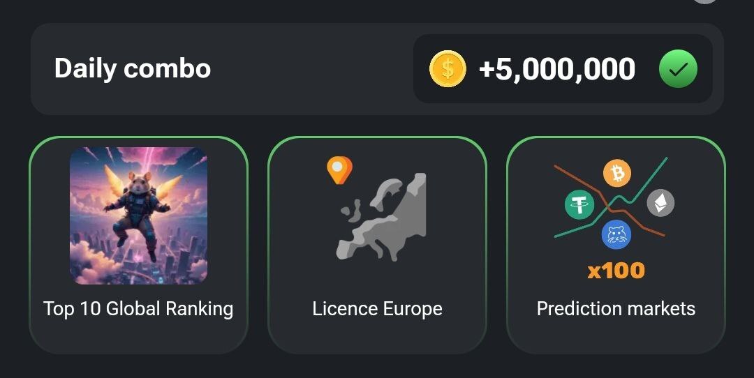 کارتهای کمبو امروز همستر کامبت (چهارشنبه ۲۳ خرداد ۱۴۰۳) کارتهای کمبو امروز همستر کامبت (چهارشنبه ۲۳ خرداد ۱۴۰۳)