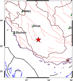 زلزله نسبتا شدید شهر قیر در حوالی شیراز را لرزاند + جزئیات (۲۴ خرداد ۱۴۰۳) زلزله نسبتا شدید شهر قیر در حوالی شیراز را لرزاند + جزئیات (۲۴ خرداد ۱۴۰۳)