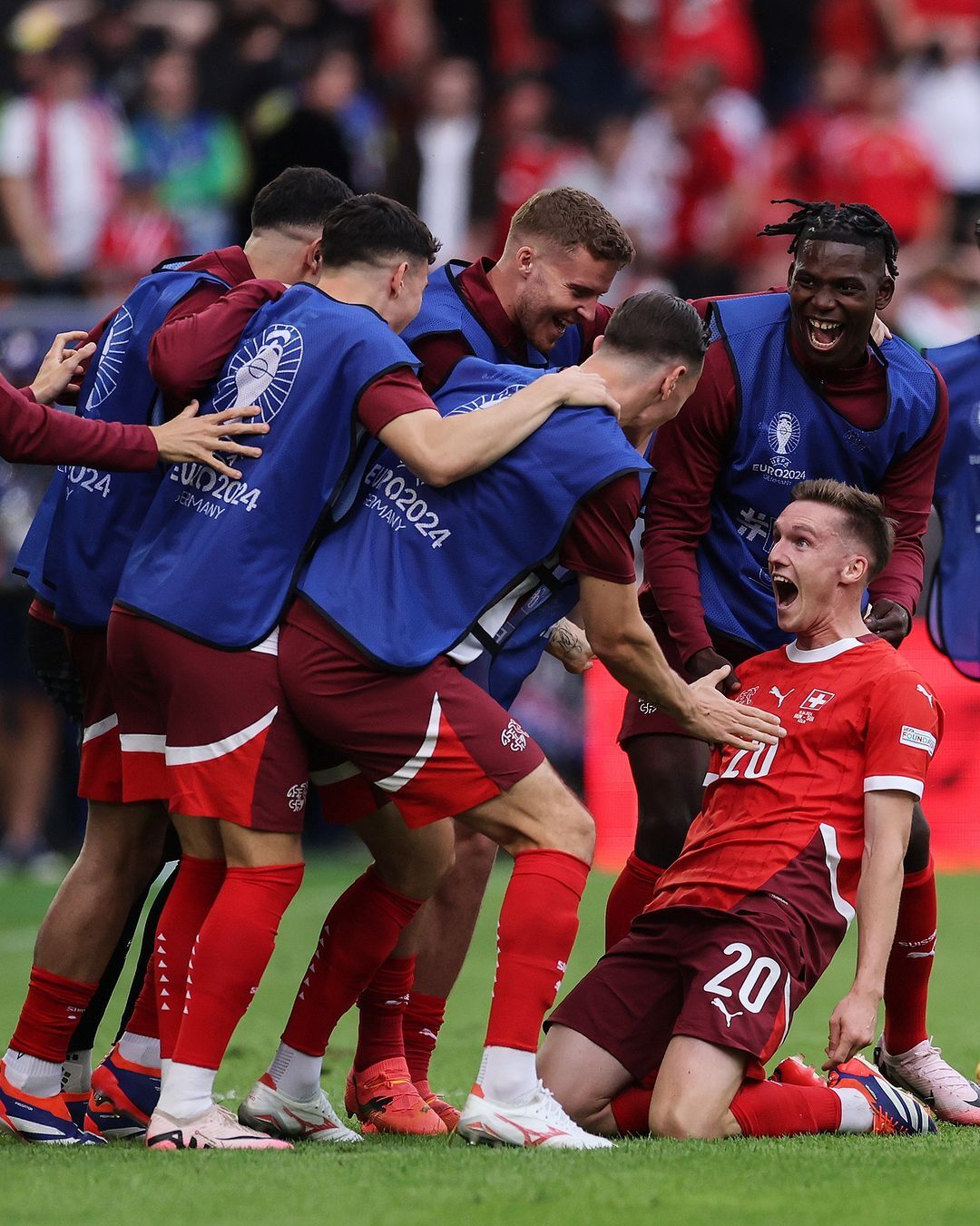 عکس‌هایی از بازی سوئیس و مجارستان در یورو ۲۰۲۴