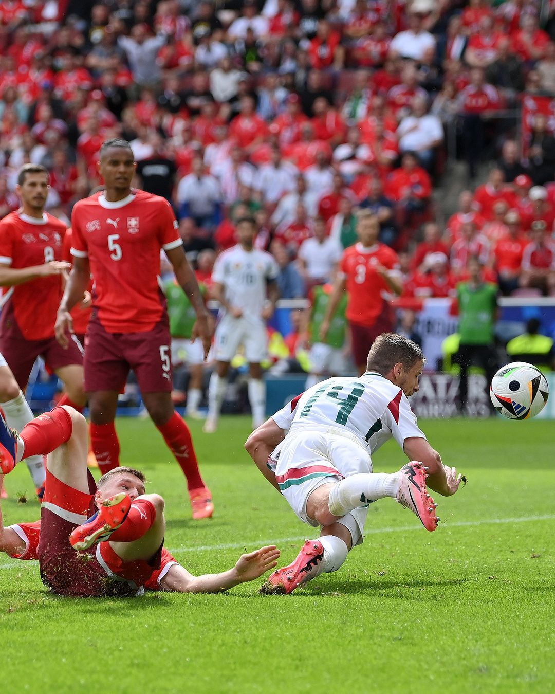 عکس‌هایی از بازی سوئیس و مجارستان در یورو ۲۰۲۴