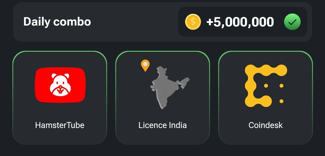 کارتهای کمبو امروز همستر کامبت (سهشنبه ۲۹ خرداد ۱۴۰۳) کارتهای کمبو امروز همستر کامبت (سهشنبه ۲۹ خرداد ۱۴۰۳)