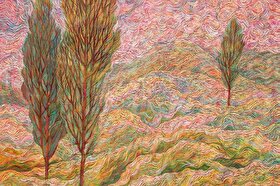 تنهایی درخت‌ها روی بوم نقاشی | گفتگو با حسین خوش رفتار، به بهانه برپایی نمایشگاه آثارش در مشهد