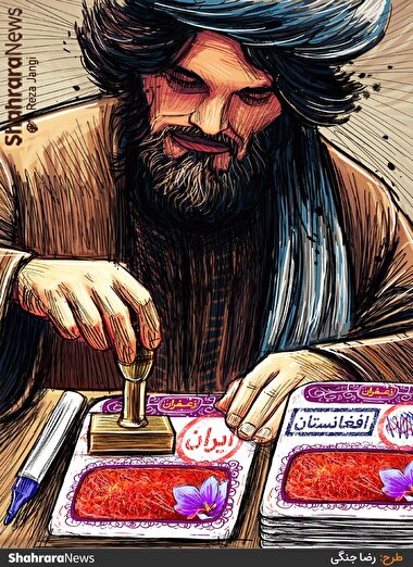کارتون | قاچاق پیاز زعفران از خراسان به افغانستان