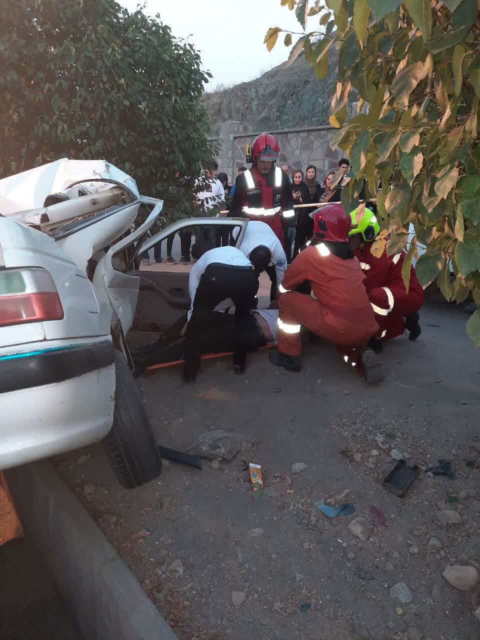 برخورد خودرو پارس و آریسان در مشهد حادثه آفرید (۱۱ تیر ۱۴۰۳)