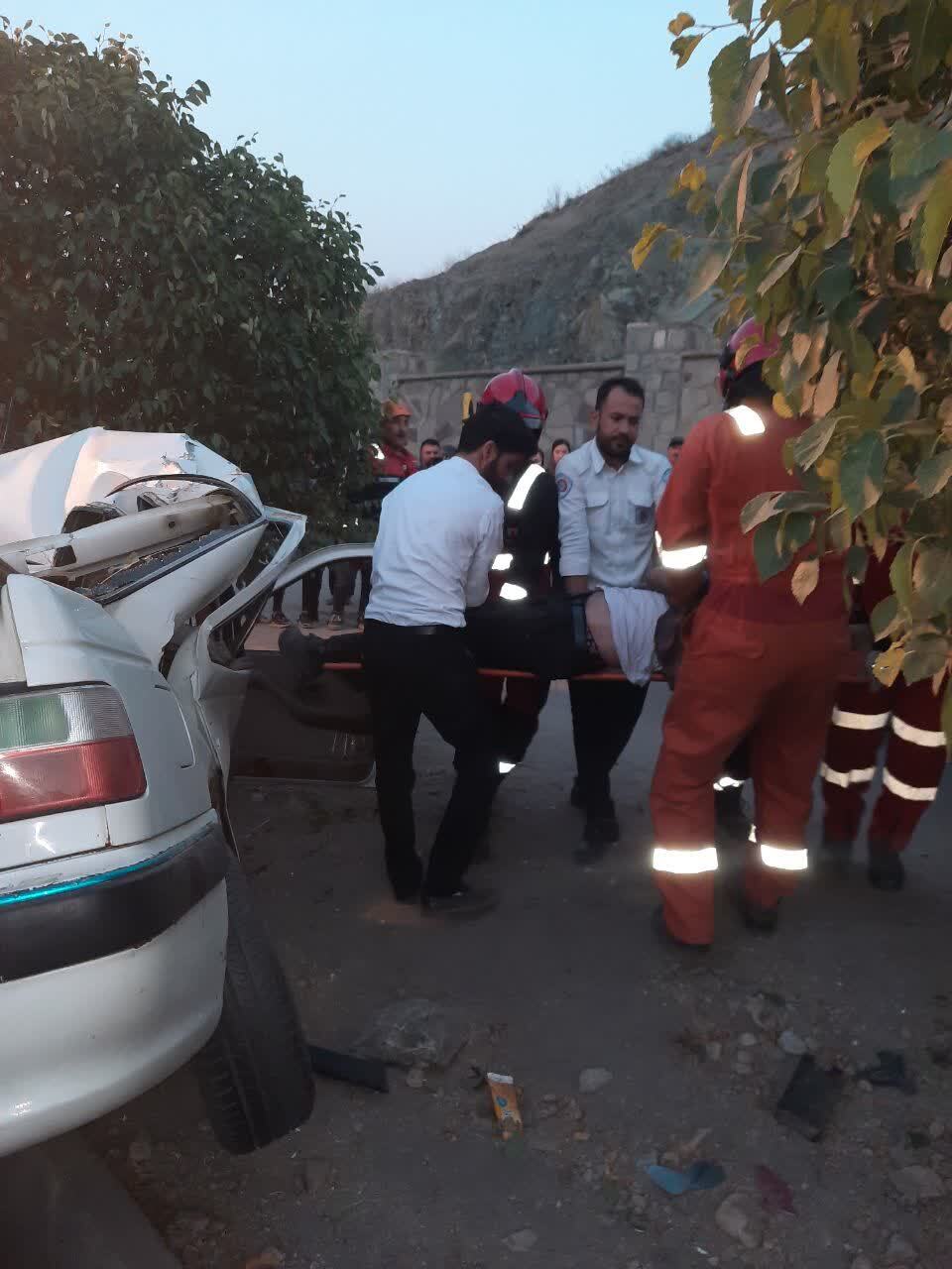 برخورد خودرو پارس و آریسان در مشهد حادثه آفرید (۱۱ تیر ۱۴۰۳)